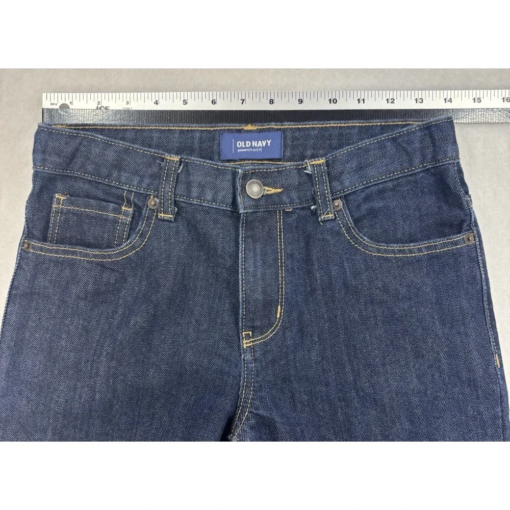 Old Navy Girls‎ 14R Dark Wash Adjustible Waist Skinny Jeans Classic Essential